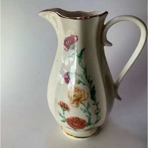 Vintage 6" Royal Heritage porcelain cream Pitcher Vase